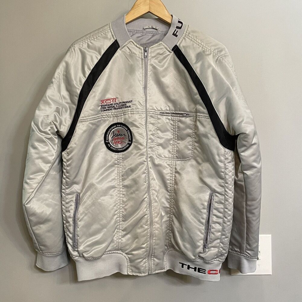Vintage FUBU Moto Jacket The Collection Biker Motorcycle Mens Large‎